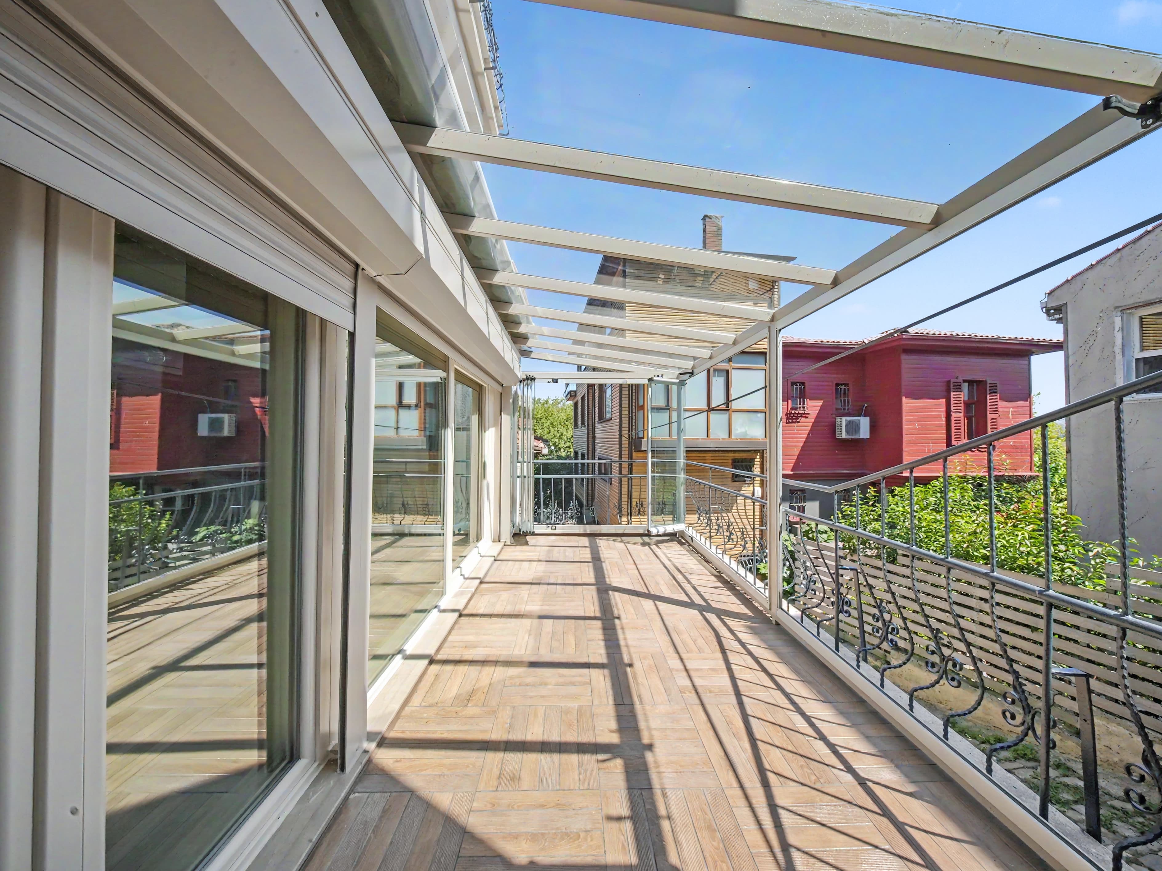 Panoramic terrace illustrating everyday Bosphorus living in Yenikoy