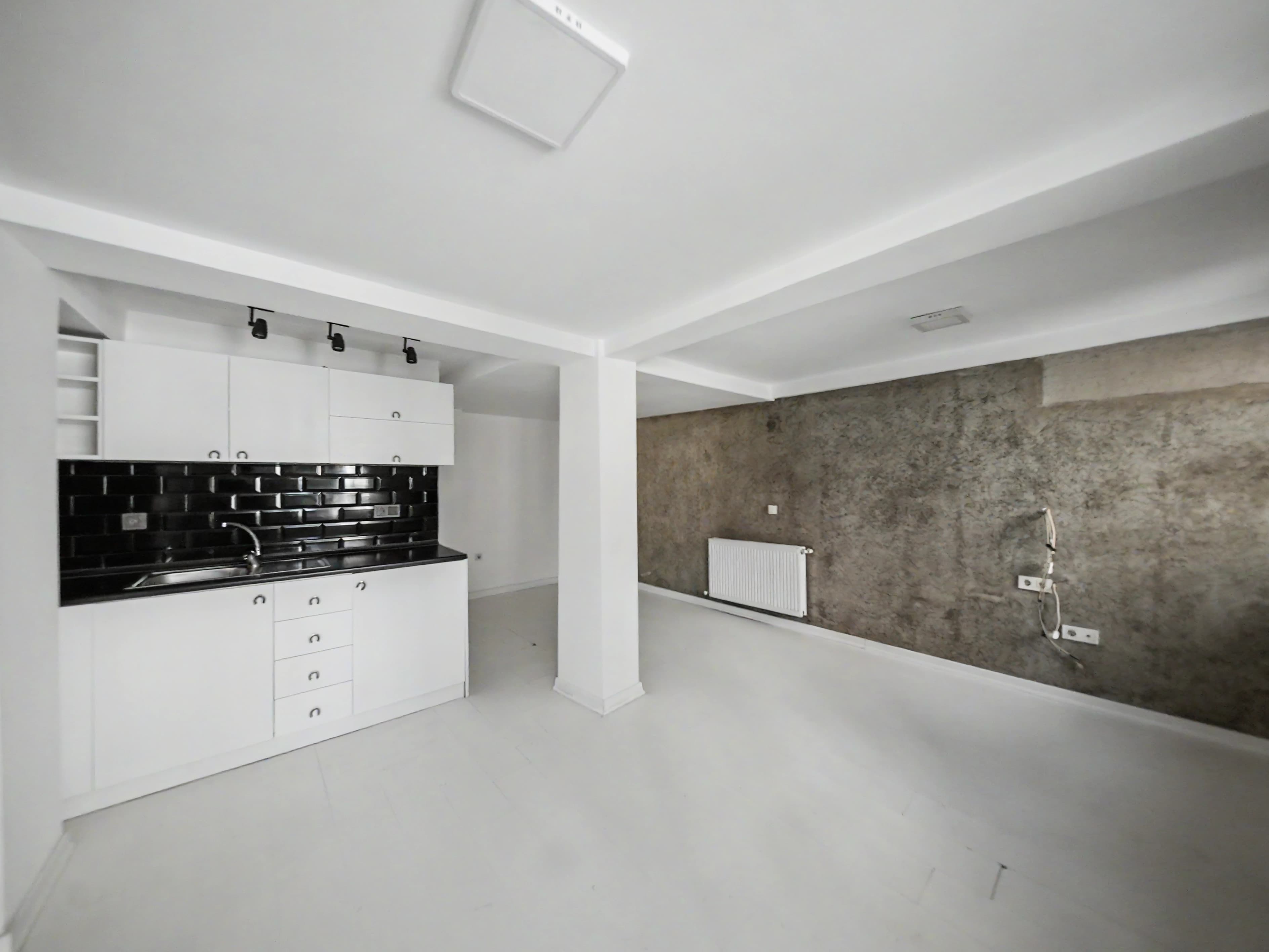 White-walled independent guest annex with separate entrance in Yenikoy villa